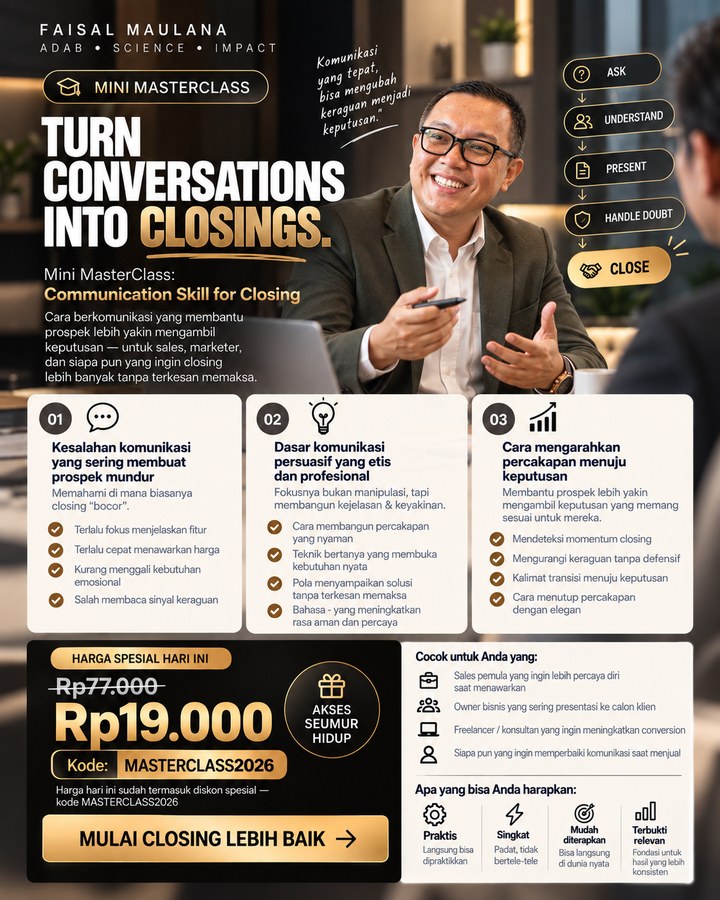 Mini MasterClass: Communication Skill for Closing